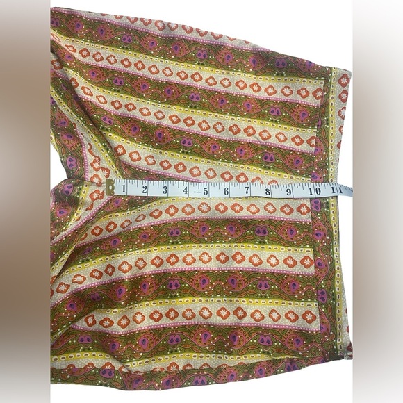 Sandro Printed Twill Straight-Leg Pants Wide leg Floral Design Trouser EU36 US4 - Picture 8 of 13